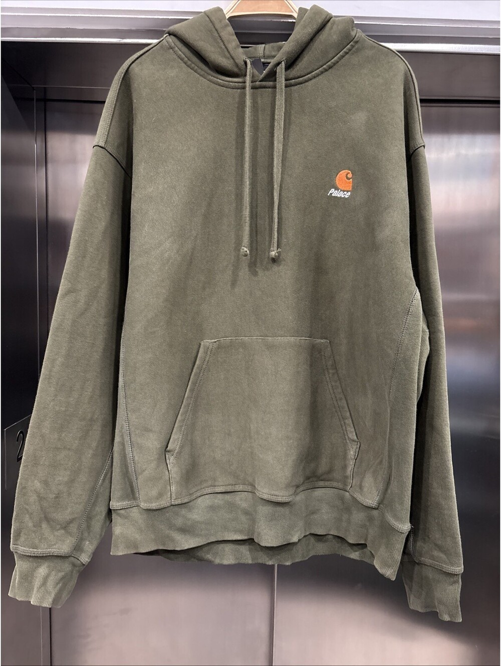 Men’s Carhartt wip x palace Forest Green With Orange Logo
